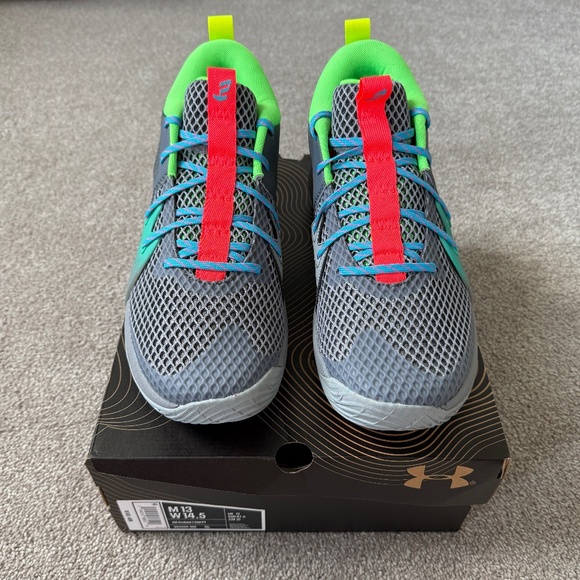 NIB Under Armour Men's Embiid One Gamer Night Gray Hovr Sneaker Size 13 - Picture 1 of 7